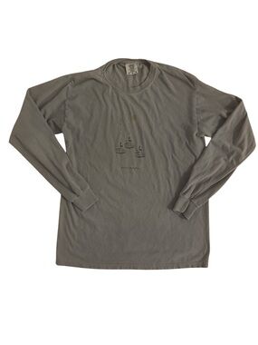 Comfort Colors « PTown » Brand Men's Long-Sleeve Crewneck T-Shirt - Gray